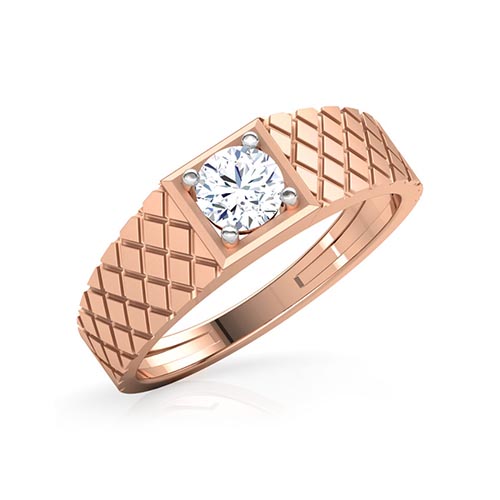 Gents Solitaire Diamond Ring