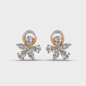 Arranged Petals Lab Grown Diamond Studs