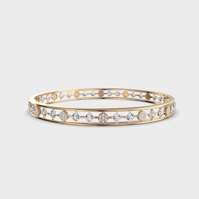 Classic Gold & Diamond Bangle Collection