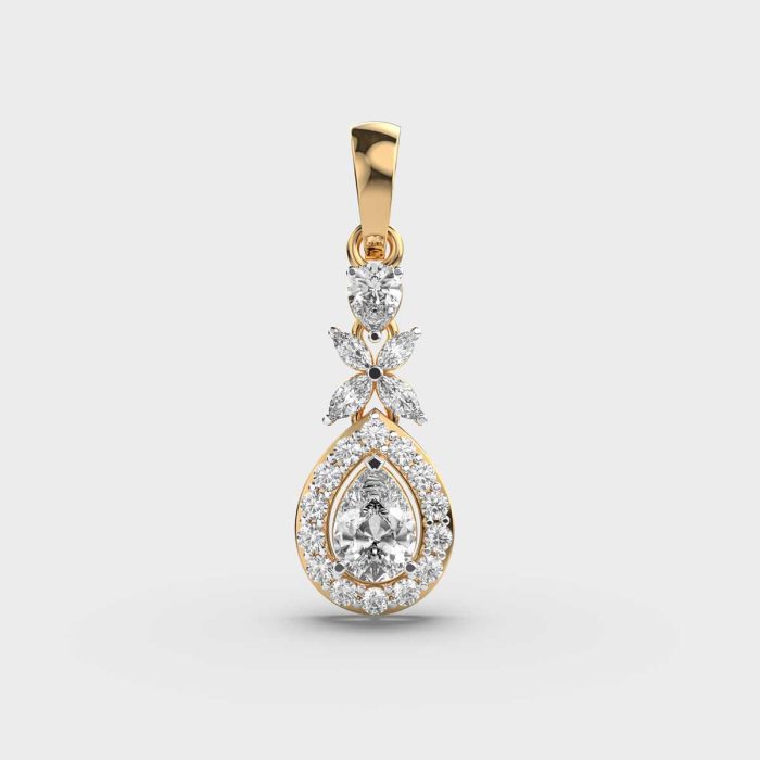 Alluring Lab Grown Diamonds Drop Pendant