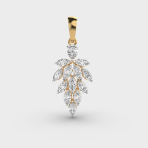 Autumn Leaves Lab Grown Diamonds Pendant