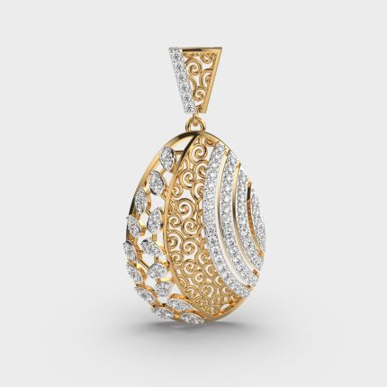 Heritage Reborn Lab Grown Diamonds Drop Pendant