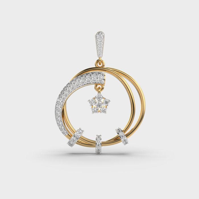 Modern Minimalist Lab Grown Diamonds Pendant