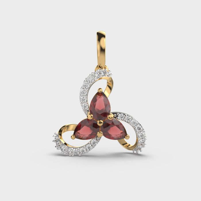 Scarlet Bloom Lab Grown Diamonds Pendant