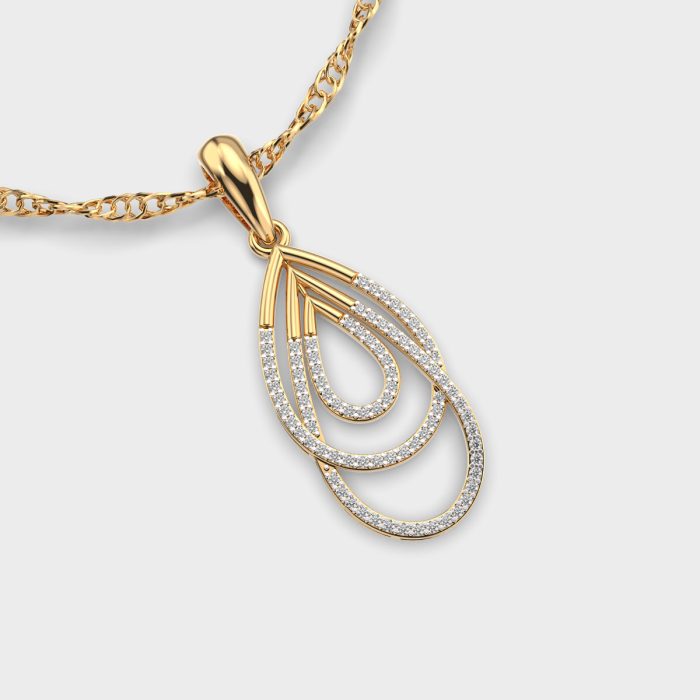 Sleek Statement Lab Grown Diamonds Pendant