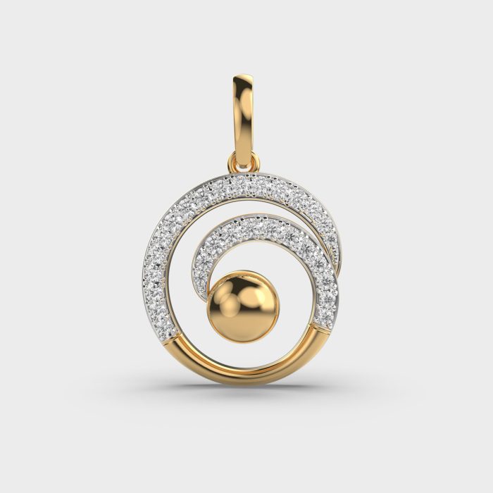 Spiral Charisma Lab Grown Diamonds Pendants