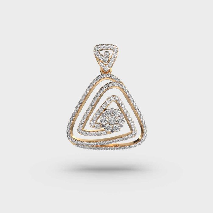 Swirling Beauty Lab Grown Diamonds Pendant