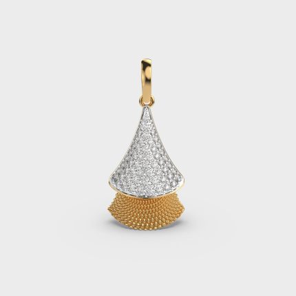 Trigonal Velvet Lab Grown Diamonds Pendant