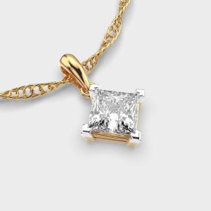 2.5 Carat Classic Princess Solitaire Lab Grown Diamond Pendant Jewellery