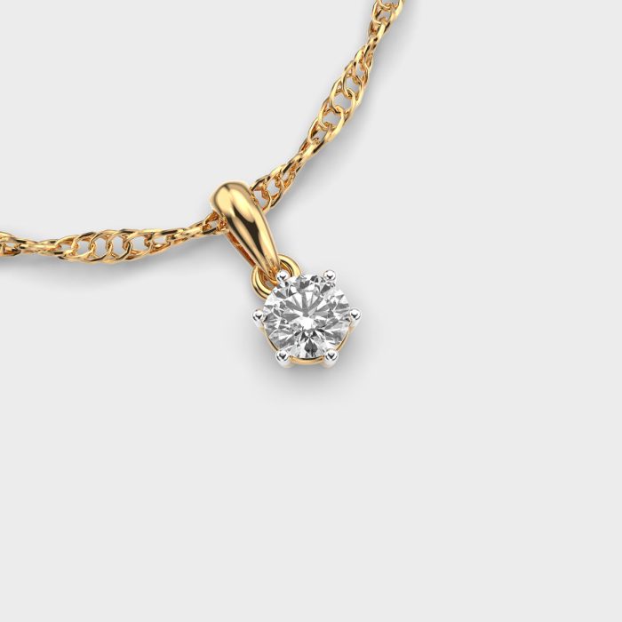 80 Cent Lab Grown Diamond Pendant