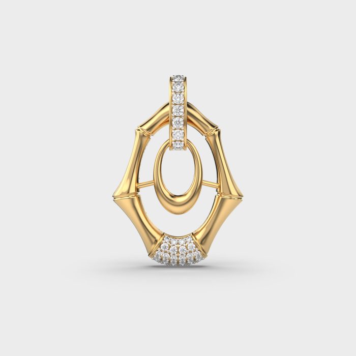 Abstract Beauty Lab Grown Diamond Pendant