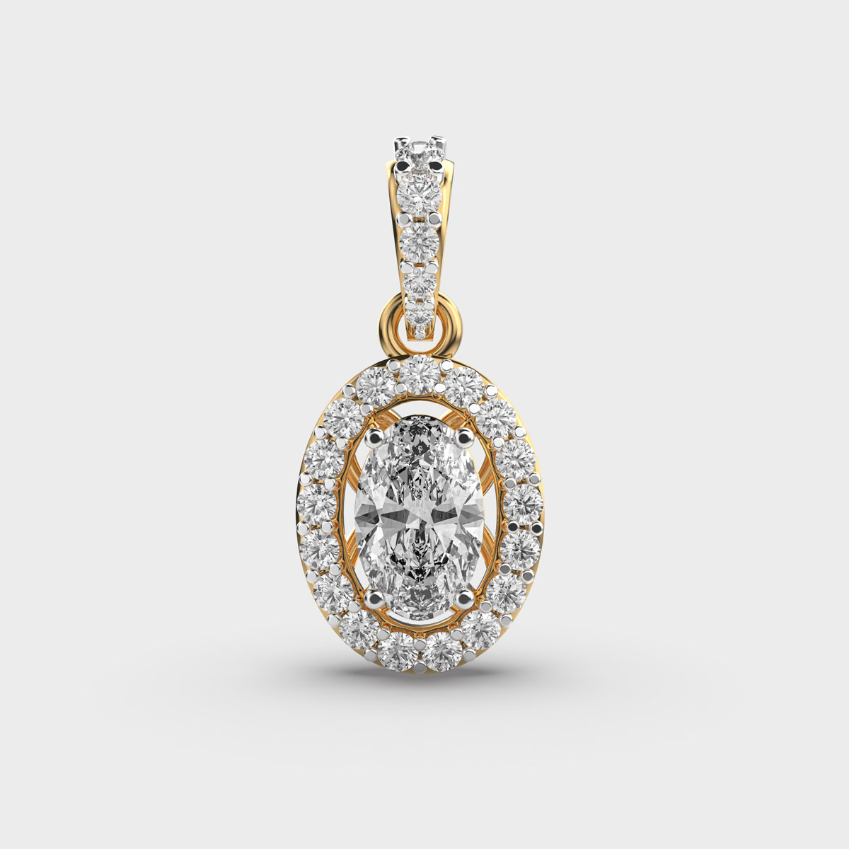Classique-Oval-Lab-Grown-Diamond-Pendant