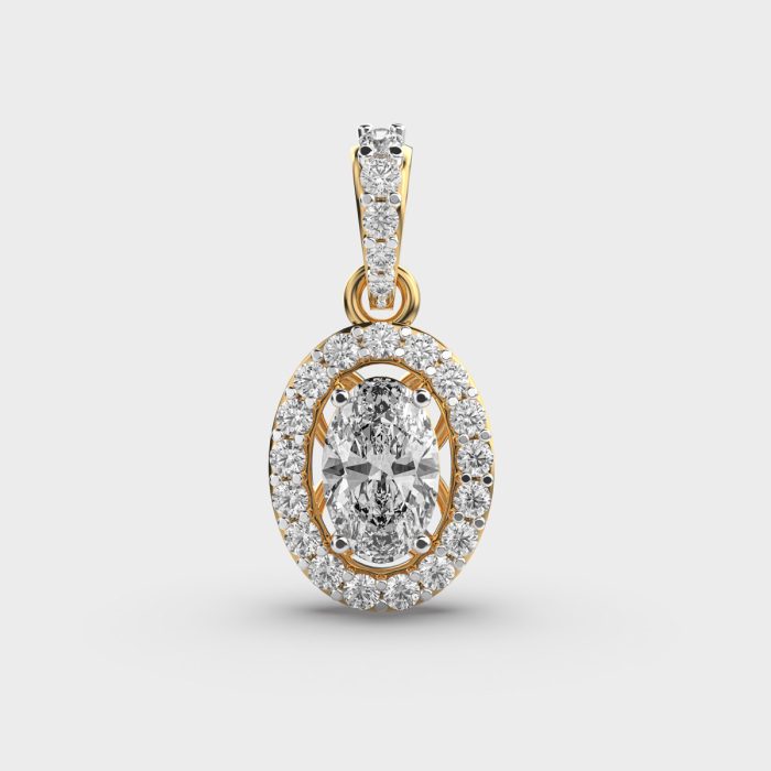 Classique Oval Lab Grown Diamond Pendant