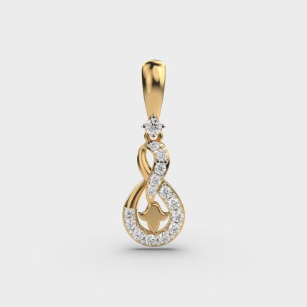 Glittering Knot Lab Grown Diamonds Pendant Jewellery