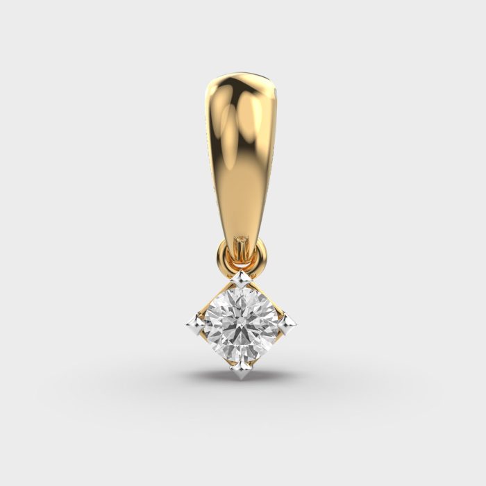 Hanging Solitaire Lab Grown Diamond Pendant