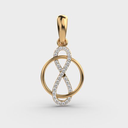 Loop of Infinity Lab Grown Diamonds Pendants Jewellery