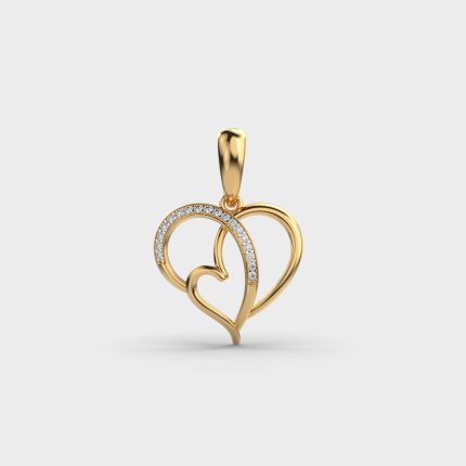 Love and Heart Lab Grown Diamonds Pendants Jewellery