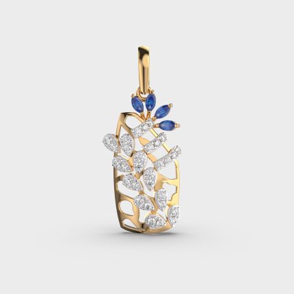 Regal Saphire Lab Grown Diamond Pendant Jewellery