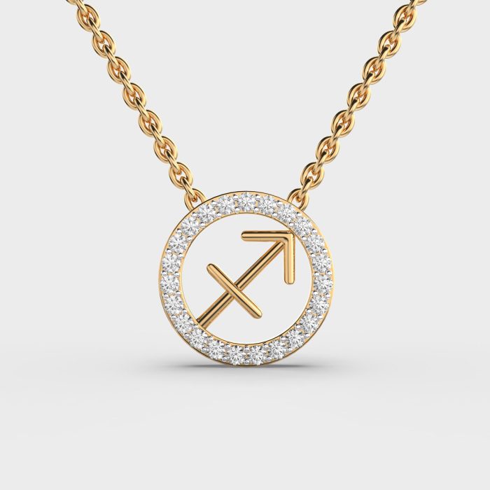 Sagittarius Zodiac Lab Grown Diamond Pendant