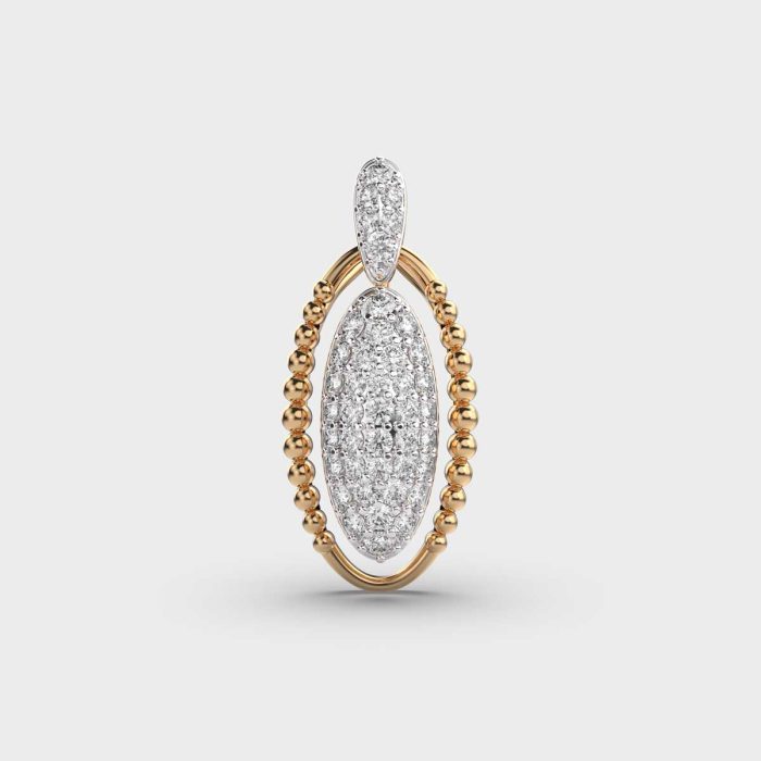 Subtle Contour Lab Grown Diamond Pendant