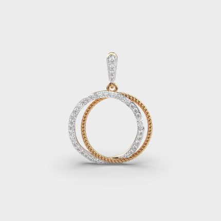 Twisted Loop Lab Grown Diamonds Pendant Jewellery